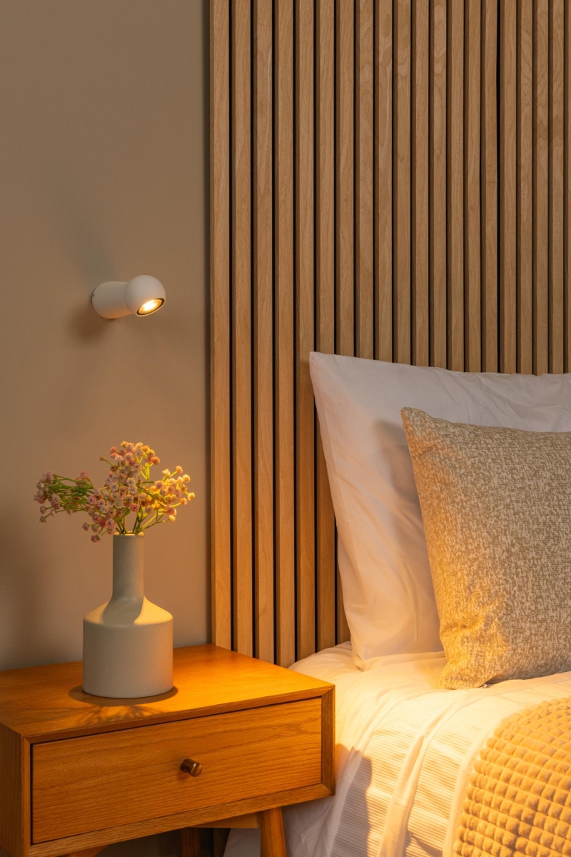 Lucide IPSOS - Nástenné svietidlo Vnútorné/Vonkajšie - LED - 1x6W 2700K - IP54 - Biele